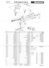 WALCOM Slim Xlight Halo POM C Spray Gun